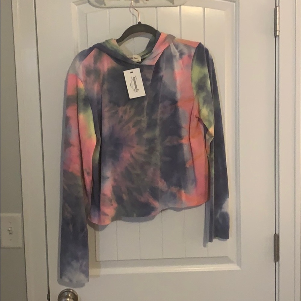 NWT Tie Dye Crop Sweatshirt Size L